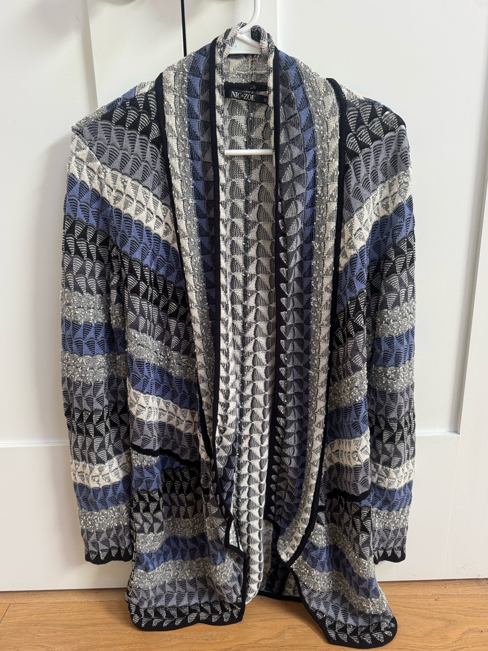 NIC+ZOE Geometric Patterned Cardigan